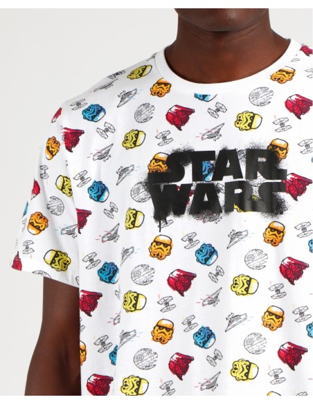 STAR WARS Pijama Manga Corta Neon Graffiti para Hombre