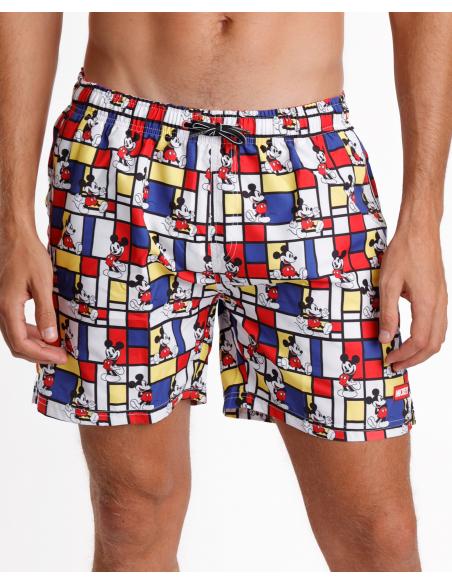 DISNEY Bañador Mickey Mondrian para Hombre