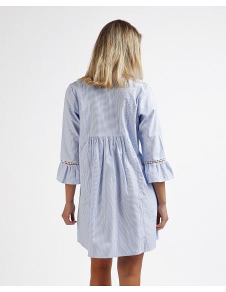 ADMAS Vestido Manga Acampanada Sail Time para Mujer