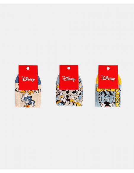 DISNEY Calcetín Tobillero Donald Fashion para Mujer, (Caja de 6 pares)