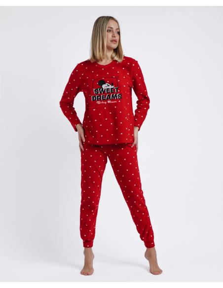 DISNEY Pijama Calentito Manga Larga Sweet Dreams para Mujer