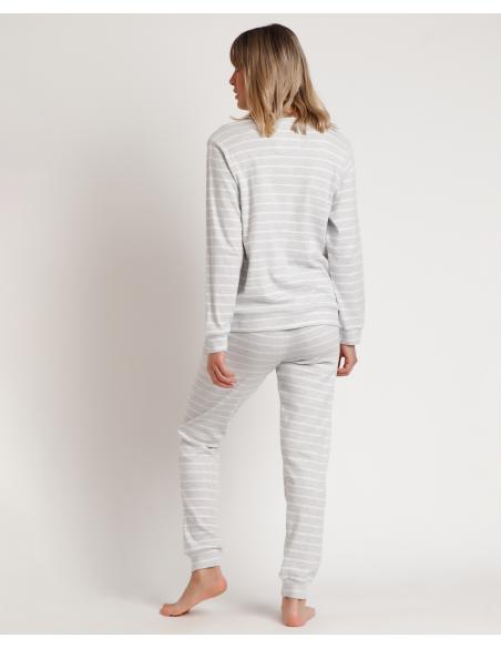 PEANUTS Pijama Manga Larga Snoopy & Friends para Mujer