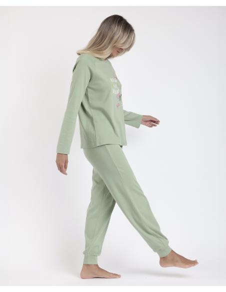 ADMAS Pijama Manga Larga Liso Art Is Life para Mujer