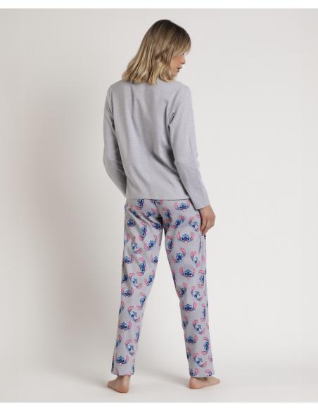 DISNEY Pijama Manga Larga Stitch Faces para Mujer
