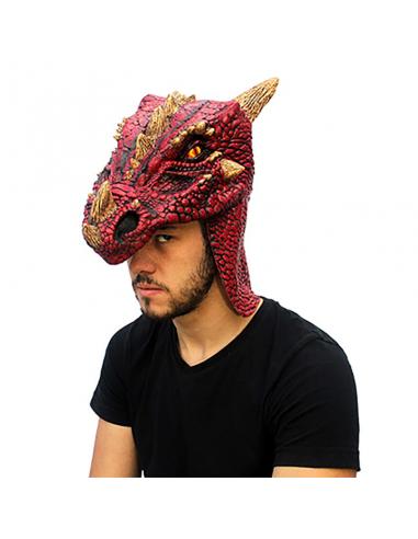 Accesorio de cabeza Dragon Rojo Talla única