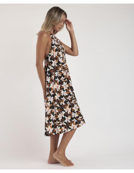 ADMAS Vestido Halter Sunset Jungle para Mujer