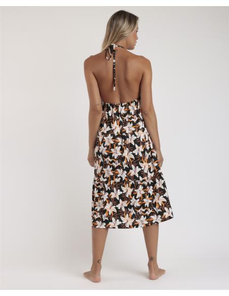 ADMAS Vestido Halter Sunset Jungle para Mujer