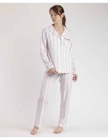 ADMAS CLASSIC Pijama Abierto Manga Larga Magic Time para Mujer