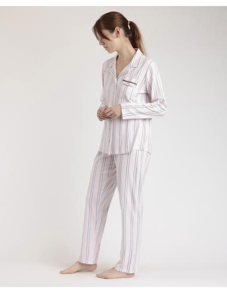 ADMAS CLASSIC Pijama Abierto Manga Larga Magic Time para Mujer