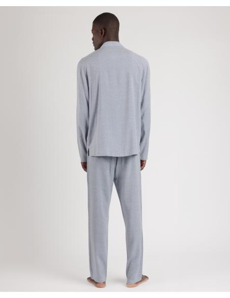 ADMAS CLASSIC Pijama Abierto Manga Larga Classic Spiga para Hombre