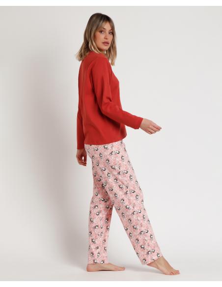 PEANUTS Pijama Manga Larga Beagle Scouts para Mujer