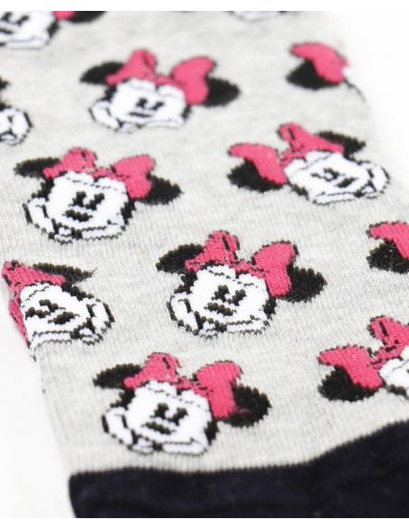 DISNEY Calcetín Tobillero Minnie Couture para Mujer, (Caja de 6 unidades)