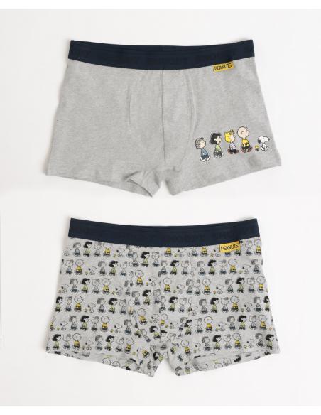 PEANUTS Calzoncillo/Bóxer Friends Snoopy para Hombre, (Caja de 2 unidades)