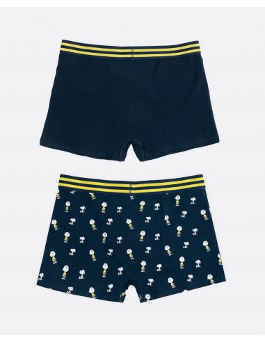 PEANUTS Calzoncillo/Bóxer Charlie & Snoopy para Hombre, (Caja de 2 unidades)