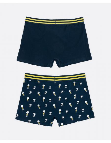 PEANUTS Calzoncillo/Bóxer Charlie & Snoopy para Hombre, (Caja de 2 unidades)