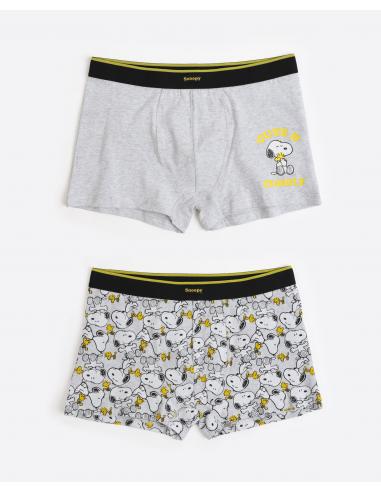 PEANUTS Calzoncillo/Bóxer Cute & Cuddly para Hombre, (Caja de 2 unidades)