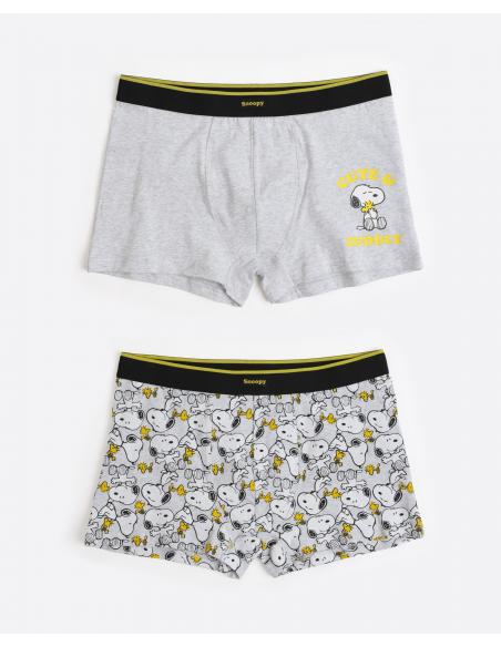 PEANUTS Calzoncillo/Bóxer Cute & Cuddly para Hombre, (Caja de 2 unidades)