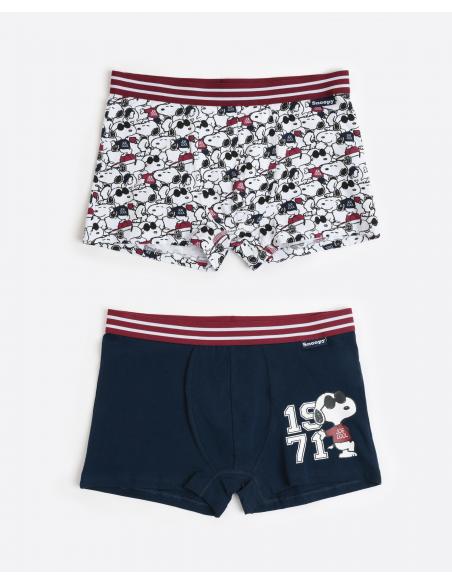 PEANUTS Calzoncillo/Bóxer Joe Cool para Hombre, (Caja de 2 unidades)