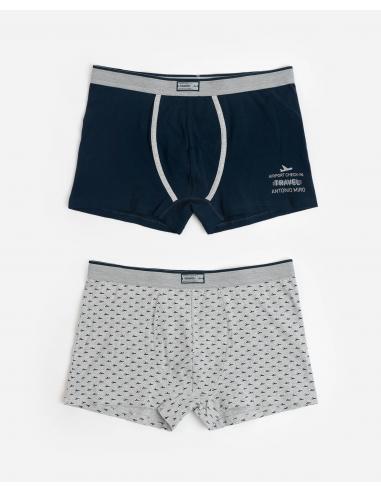 ANTONIO MIRO Calzoncillo/Bóxer Travel para Hombre, (Caja de 2 unidades)