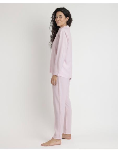 ADMAS CLASSIC Pijama Abierto Manga Larga Classic Spiga para Mujer