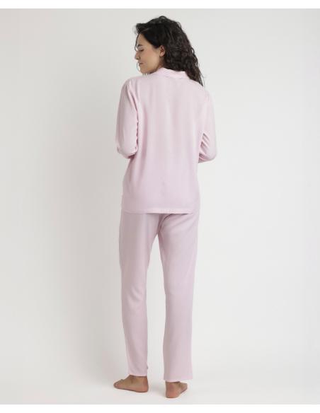 ADMAS CLASSIC Pijama Abierto Manga Larga Classic Spiga para Mujer
