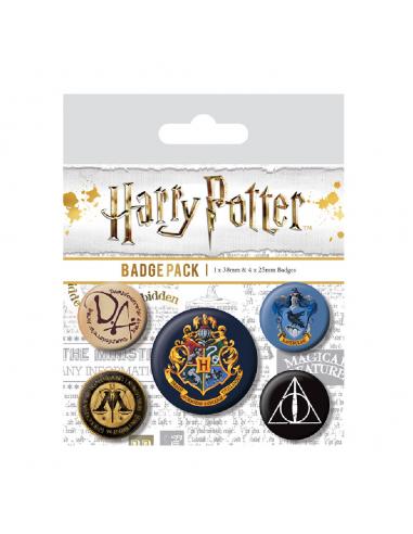 Juego de chapas Hogwarts Símbolos Varios