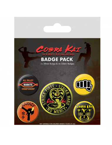 Paquete de insignias Cobra Kai