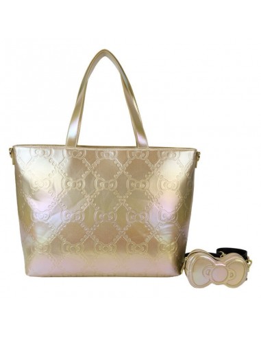 ▷ BOLSO BANDOLERA PREMIUM DORADO 50 ANIVERSARIO DE HELLO KITTY by Pequeños Gigantes