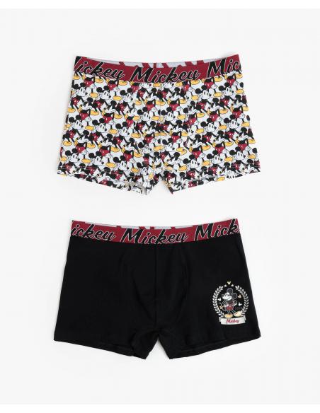 DISNEY Calzoncillo/Bóxer Mickey King para Hombre, (Caja de 2 unidades)
