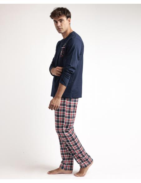DISNEY Pijama Manga Larga Feeling Jolly para Hombre