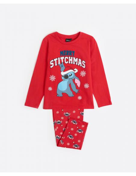 DISNEY Pijama Manga Larga Stitchmas para Niño
