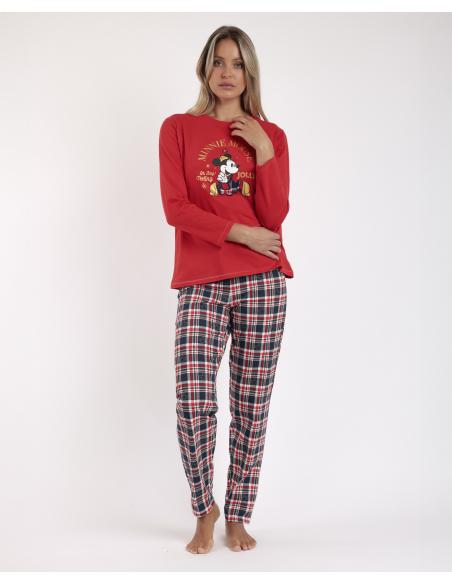 DISNEY Pijama Manga Larga Feeling Jolly para Mujer