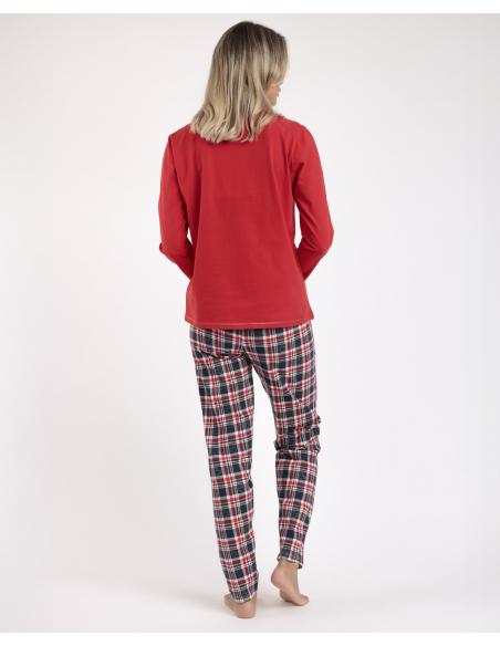 DISNEY Pijama Manga Larga Feeling Jolly para Mujer