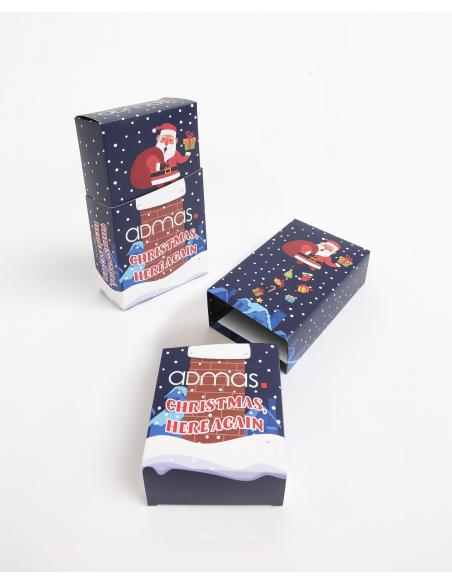 ADMAS Calcetín Mediano Christmas Here para Hombre, (Packs 2 pares / Caja de 12 unidades)