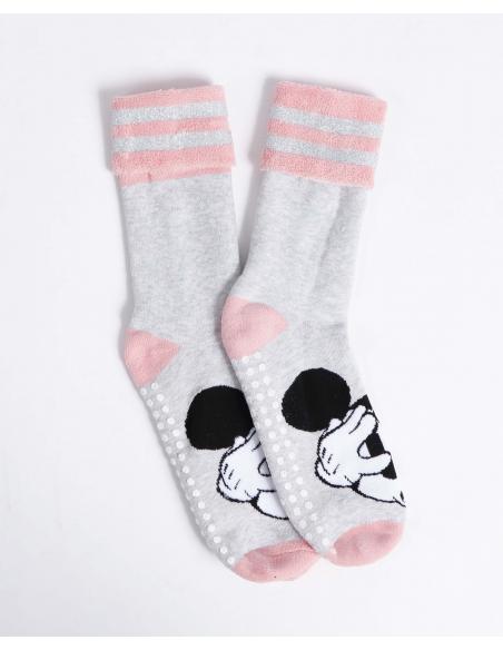 DISNEY Calcetín Antideslizante Mickey Pink para Mujer - Surprise