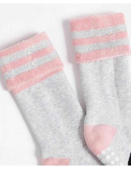 DISNEY Calcetín Antideslizante Mickey Pink para Mujer - Surprise