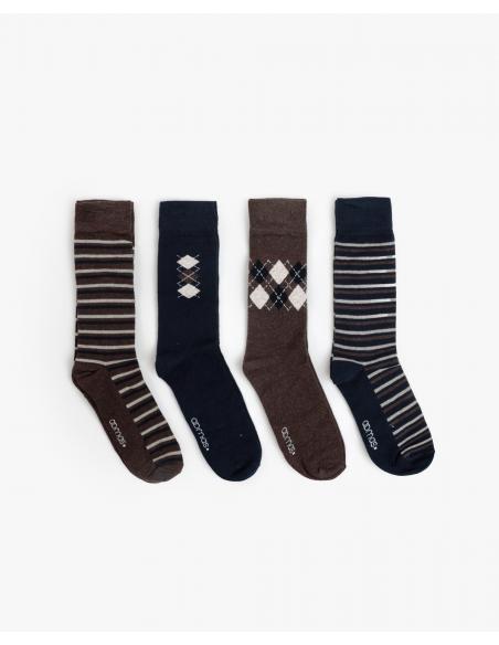 ADMAS Calcetín Mediano Flexile para Hombre, (Caja de 12 pares)