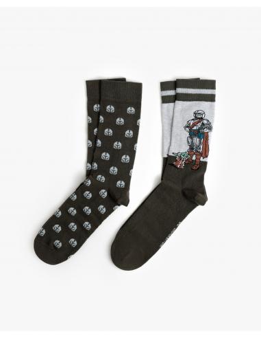STAR WARS Calcetín Mediano Mando para Hombre, (Caja de 6 unidades)