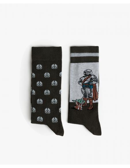 STAR WARS Calcetín Mediano Mando para Hombre, (Caja de 6 unidades)