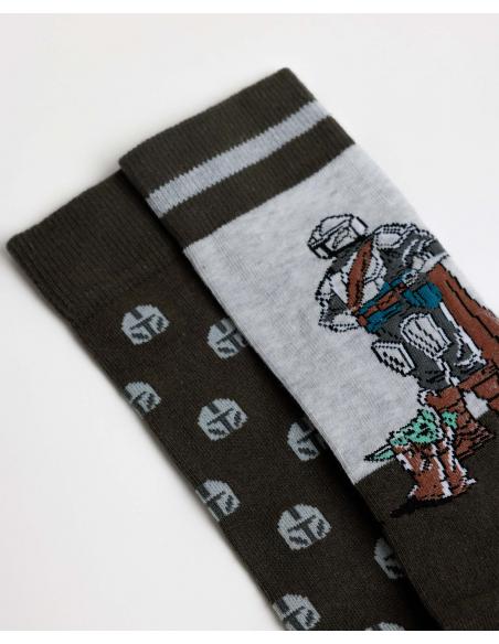 STAR WARS Calcetín Mediano Mando para Hombre, (Caja de 6 unidades)