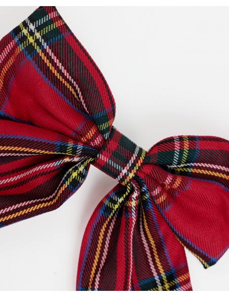 ADMAS Pinza Lazo Cuadro Tartan para Mujer, (Caja 6 unidades)