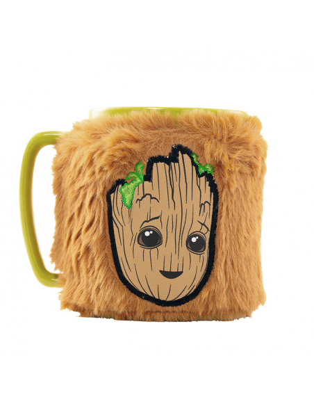 Taza con funda de peluche Groot 440 ml