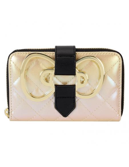 Cartera con cremallera Oro Hello Kitty 50 Aniverdario