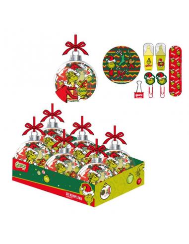 Set de adornos navideños The Grinch