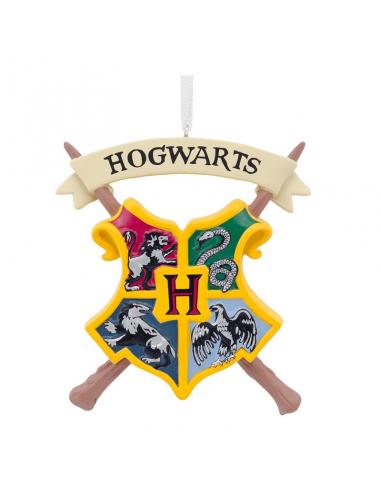 Adorno Escudo de Hogwarts, Harry Potter resina 7,5 cm