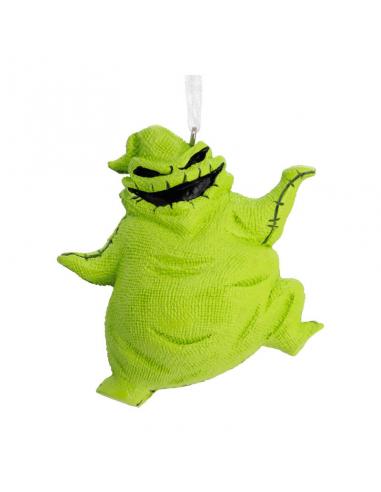 Adorno Oogie Boogie verde, Pesadilla antes de Navidad resina 7,5 cm