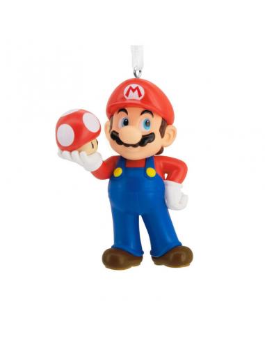 Adorno Súper Mario con seta PVC 7 cm