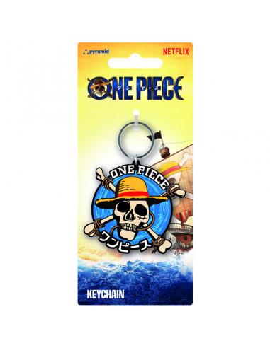Llavero Logo Banda Sombrero de Paja (Live Action) 6 cm