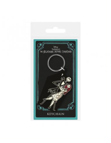 Llavero de Goma Pesadilla antes de Navidad Jack y Sally