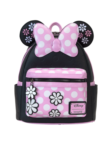 Mini Mochila Floral Rock Minnie